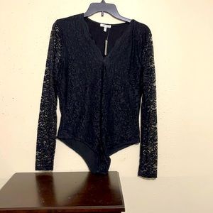 NWT Black Lace Bodysuit